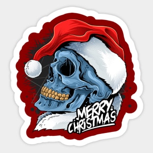 Marry Christmas Skeleton Sticker